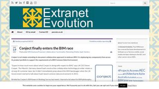 Conject finally enters the BIM race | Extranet Evolution