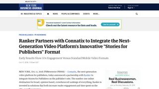 Ranker Partners with Connatix to Integrate the Next-Generation Video ...