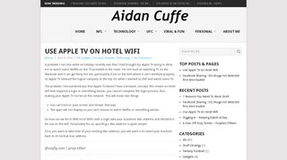 Use Apple TV on Hotel Wifi – Aidan Cuffe