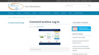 ConnectCarolina Log In - ConnectCarolina User Information