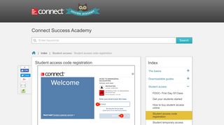 Student access code registration - McGraw-Hill Education