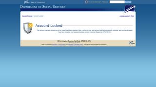 Account Locked - ConneCT.ct.gov