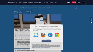 Delta In-Flight Wi-Fi : Delta Air Lines