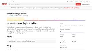 connect-ensure-login-provider - npm