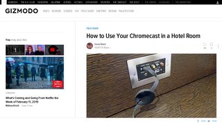 How to Use Your Chromecast in a Hotel Room - Gizmodo