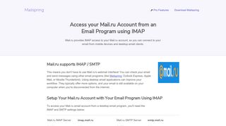 How to access your Mail.ru email account using IMAP - Mailspring