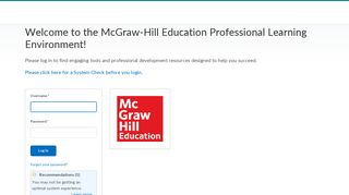 McGraw-Hill Education: Login