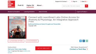 Connect with LearnSmart Labs Online Access for Anatomy ...