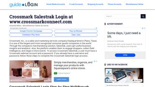Crossmark Salestrak Login at www.crossmarkconnect.com | Guide ...