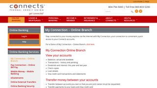 My Connection - Online Branch - Connects Federal Credit Union