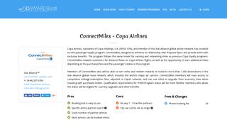 ConnectMiles - Copa Airlines Frequent Flyer Program Review ...