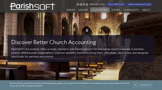 Church Accounting Software - ConnectNow: Accounting - ParishSOFT