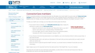 ConnectorCare members | Massachusetts Open Enrollment | Tufts ...