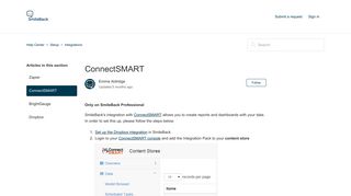 ConnectSMART – Help Center - SmileBack