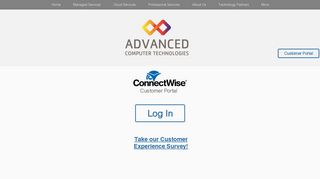 Connectwise Customer Portal - Advanced Computer Technologies