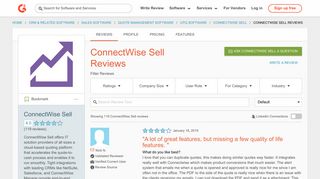 ConnectWise Sell Reviews 2019 | G2 Crowd