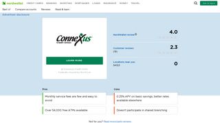 Connexus Credit Union Reviews & Ratings - NerdWallet