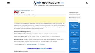 Conn's Application, Jobs & Careers Online - Job-Applications.com
