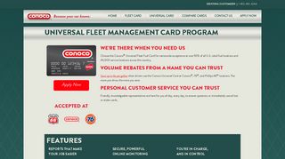 Conoco Universal Fleet Fuel Card - Nationwide Acceptance