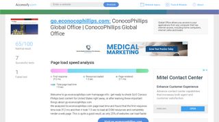 Access go.econocophillips.com. ConocoPhillips Global Office