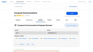 Working at Conquest Communications: Employee Reviews | Indeed.com
