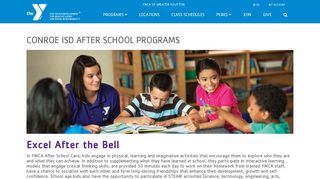Conroe ISD After School Programs | YMCA of Greater Houston