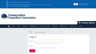 Log in | The Conservative Councillors' Association