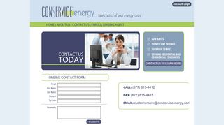 contact us - Conservice Energy