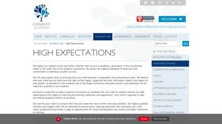 High Expectations - Consett Academy