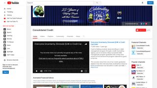 Consolidated Credit - YouTube