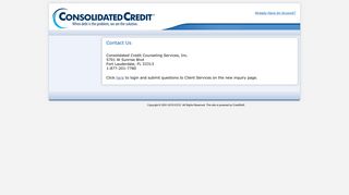 Contact Us - Client Service Center - Consolidated Credit Counseling ...