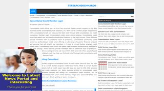 Consolidated Credit Member Login - TeresachDechMarco