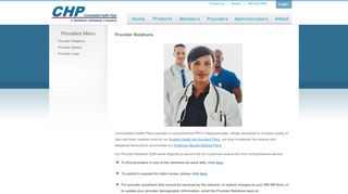 Provider Relations - Consolidated Health Plans