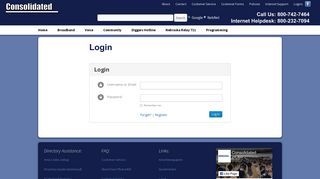 Login | Consolidated Telephone Co.