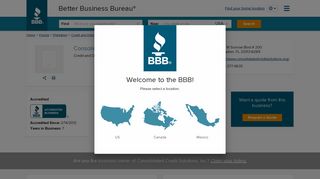 Consolidated Credit Solutions, Inc. | Better Business Bureau® Profile