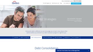 Debt Consolidation Services - Pros & Cons | Freedom Debt Relief