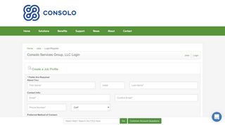 Consolo Services Group, LLC Login - Jobs - ApplicantPro