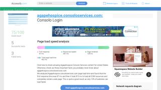 Access agapehospice.consoloservices.com. Consolo Login