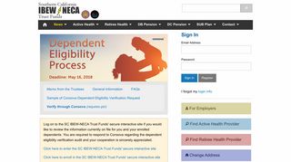 Dependent Verification Process | SC IBEW-NECA Trust Funds