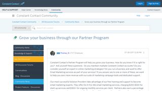 Grow your business through the Constant Contact Partner Program ...