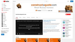 constructaquote.com - YouTube