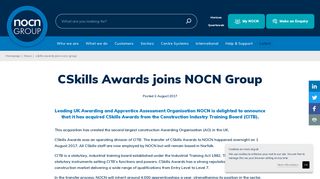 CSkills Awards joins NOCN Group - NOCN