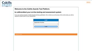 the Cskills Awards Test Platform.