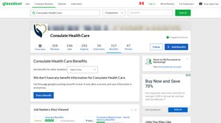Consulate Health Care Employee Benefits and Perks | Glassdoor.ca