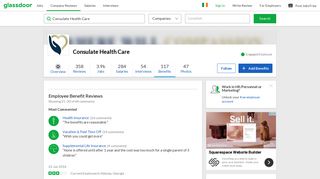 Consulate Health Care Employee Benefits and Perks | Glassdoor.ie
