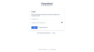 Login | Consultant Connect