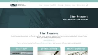 Client Resources - Consumers Alliance Processing Corporation