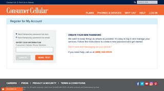 Register for My Account - Consumer Cellular - The Best No Contract ...