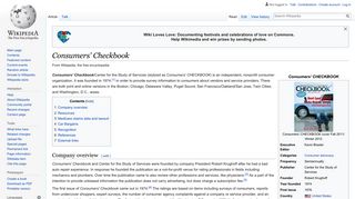 Consumers' Checkbook - Wikipedia