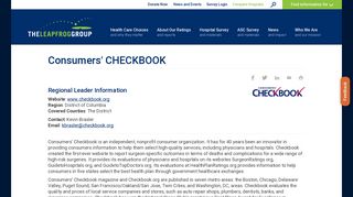 Consumers' CHECKBOOK | Leapfrog
